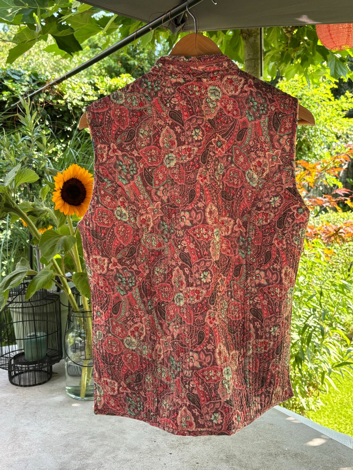 Merkloos Paisley Bohemian Gilet Maat S/M, Meerkleurig, Ophalen of Verzenden, Gedragen, Maat 36 (S)