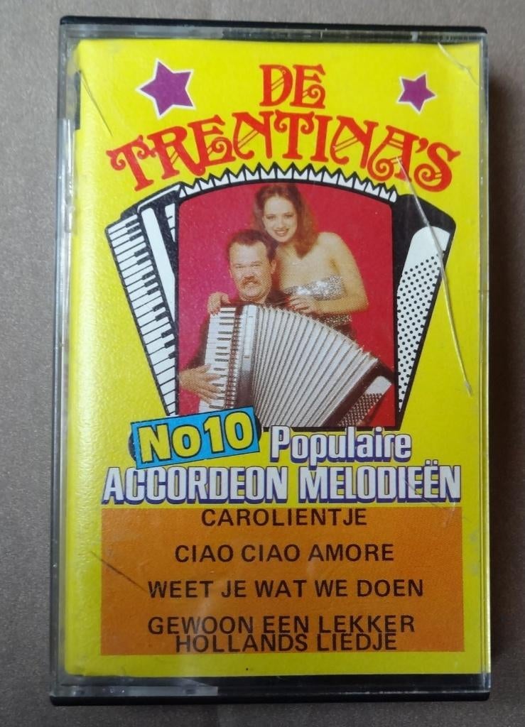 Cassettebandje   DE TRENTINA'S   accordeon melodieen, Cd's en Dvd's, Cassettebandjes, 1 bandje, Ophalen of Verzenden, Zo goed als nieuw