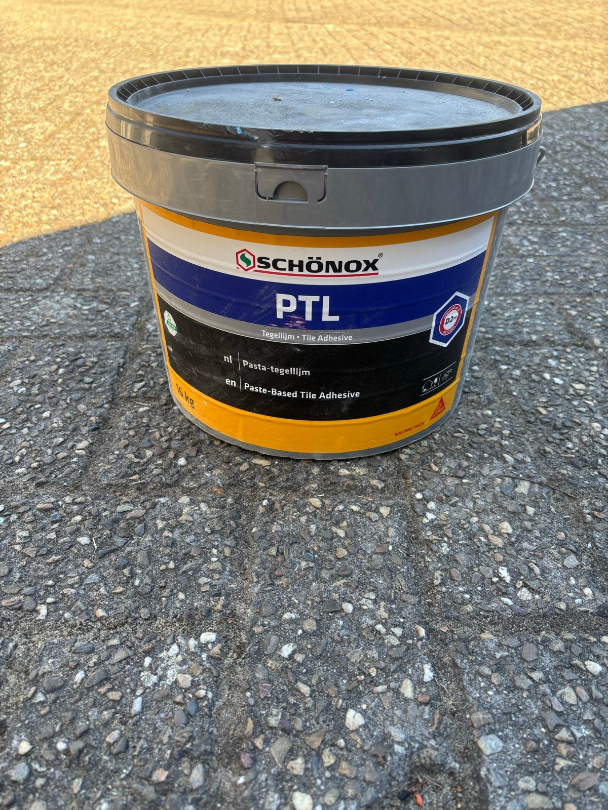 Schönox PTL Tegellijm - Pasta-tegellijm 15 kg, Ophalen of Verzenden, Nieuw, Overige materialen, Overige typen