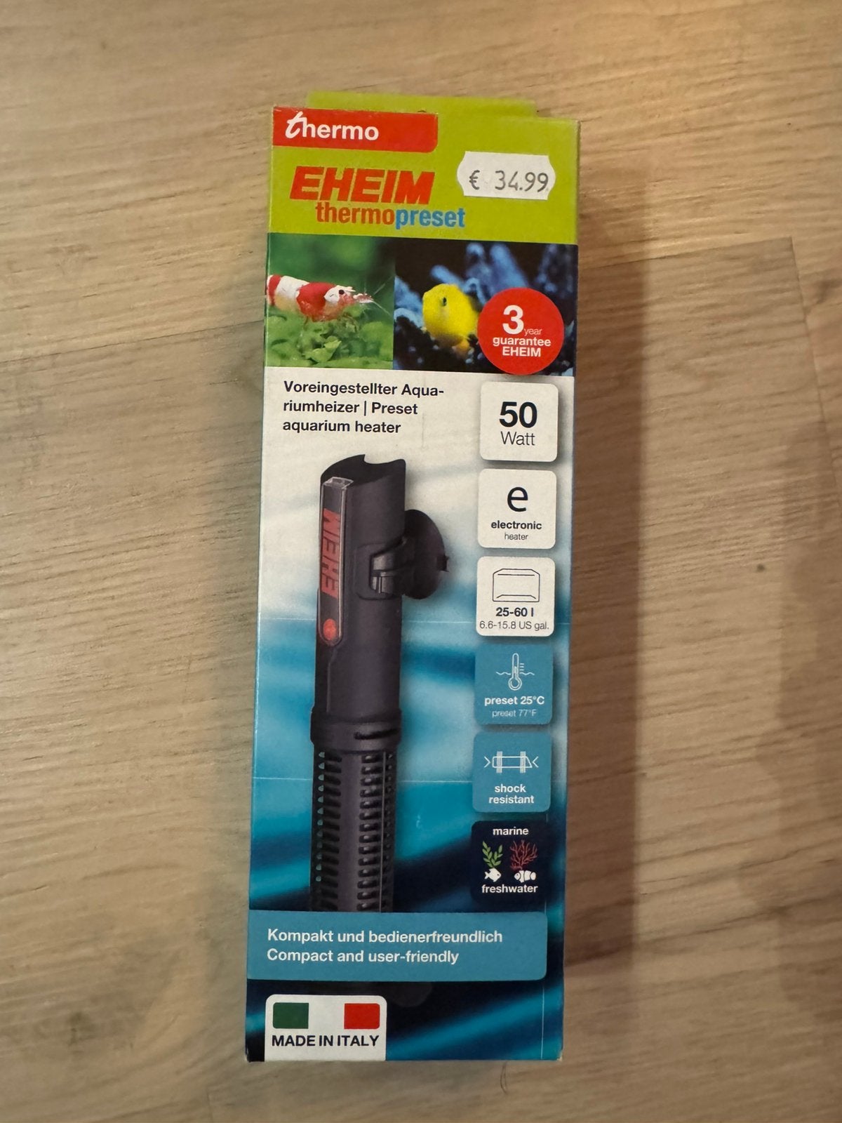 EHEIM termopresent 50 aquariumverwarming, Dieren en Toebehoren, Ophalen of Verzenden, Nieuw