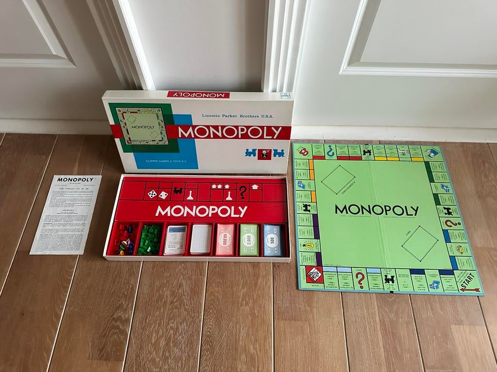 Monopoly spel grote uitvoering., Ophalen, Zo goed als nieuw