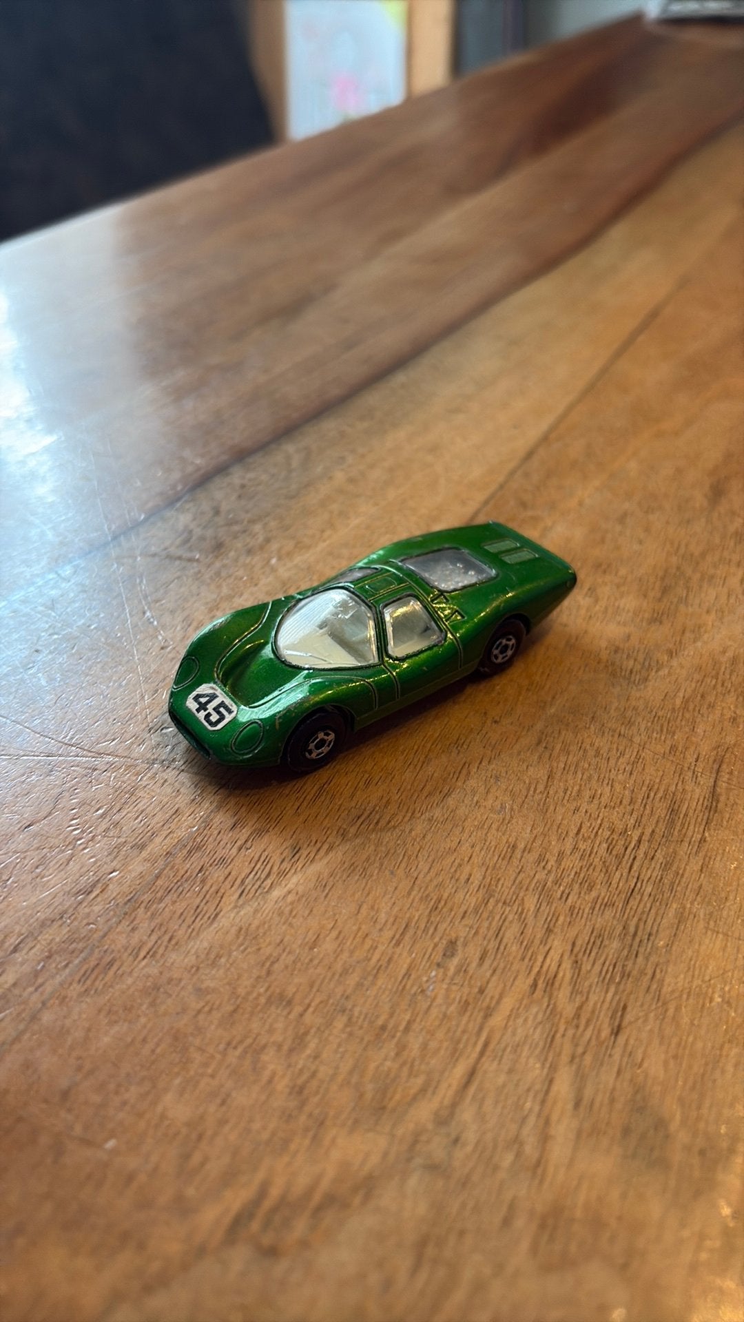 Lesney matchbox ford group 6 superfast no 45 pink base, Ophalen of Verzenden, Gebruikt, Auto