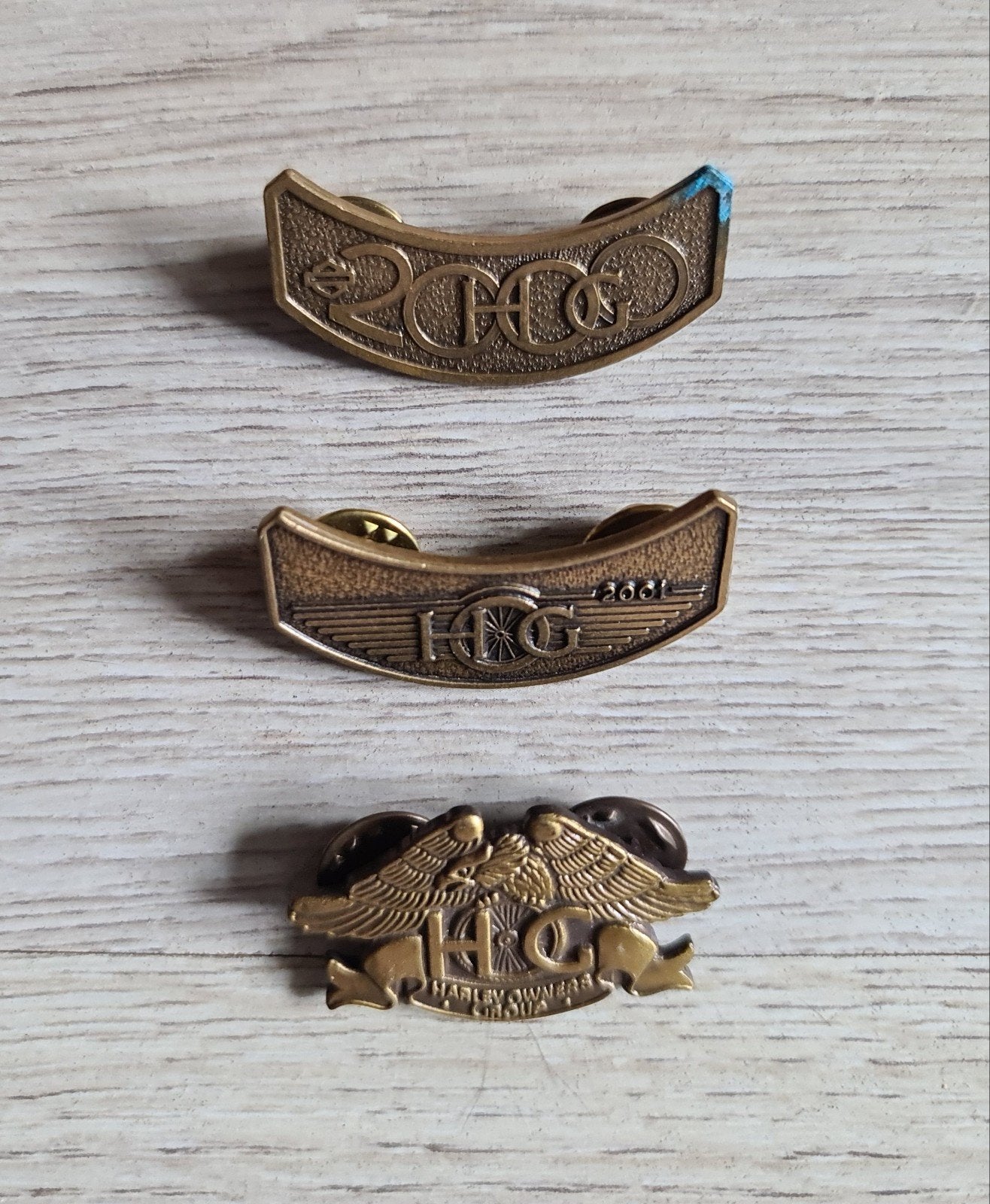 HOG pins Harley Owners Group 3x samen €10, Ophalen of Verzenden