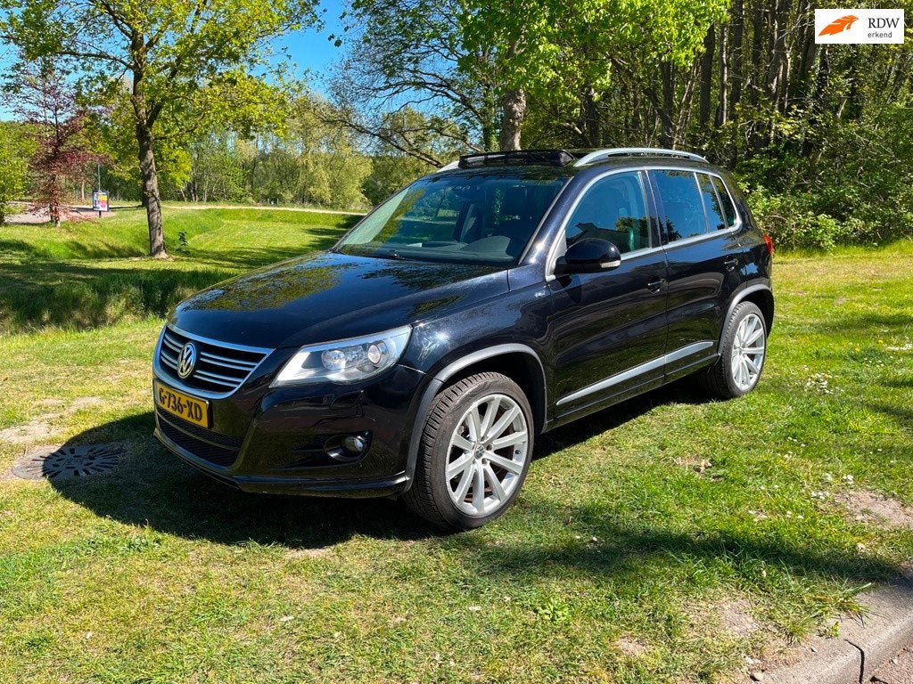 Volkswagen Tiguan 2.0 TSI Sport&Style 4Motion R-Line DSG Aut, Auto's, Automaat, Euro 5, Zwart, 4 cilinders
