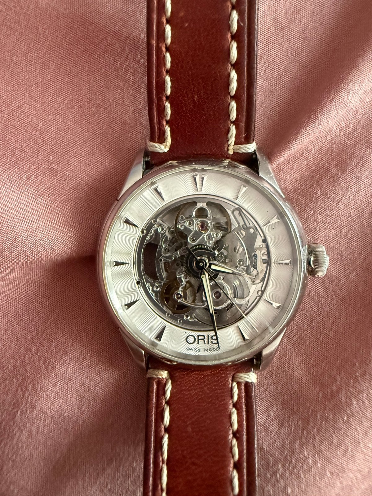 Oris horloge, Ophalen, Zo goed als nieuw, Staal, Overige merken