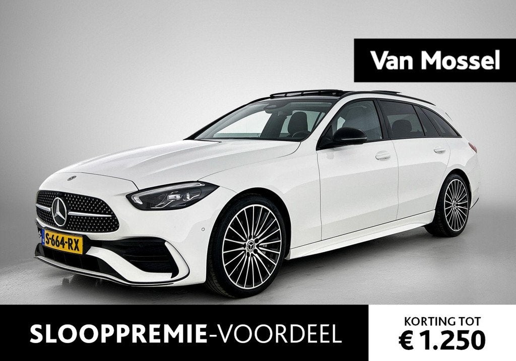 Mercedes-Benz C-klasse Estate 200 AMG Line | AUTOMAAT | PANO, Automaat, 12 maanden, Euro 6, 4 cilinders