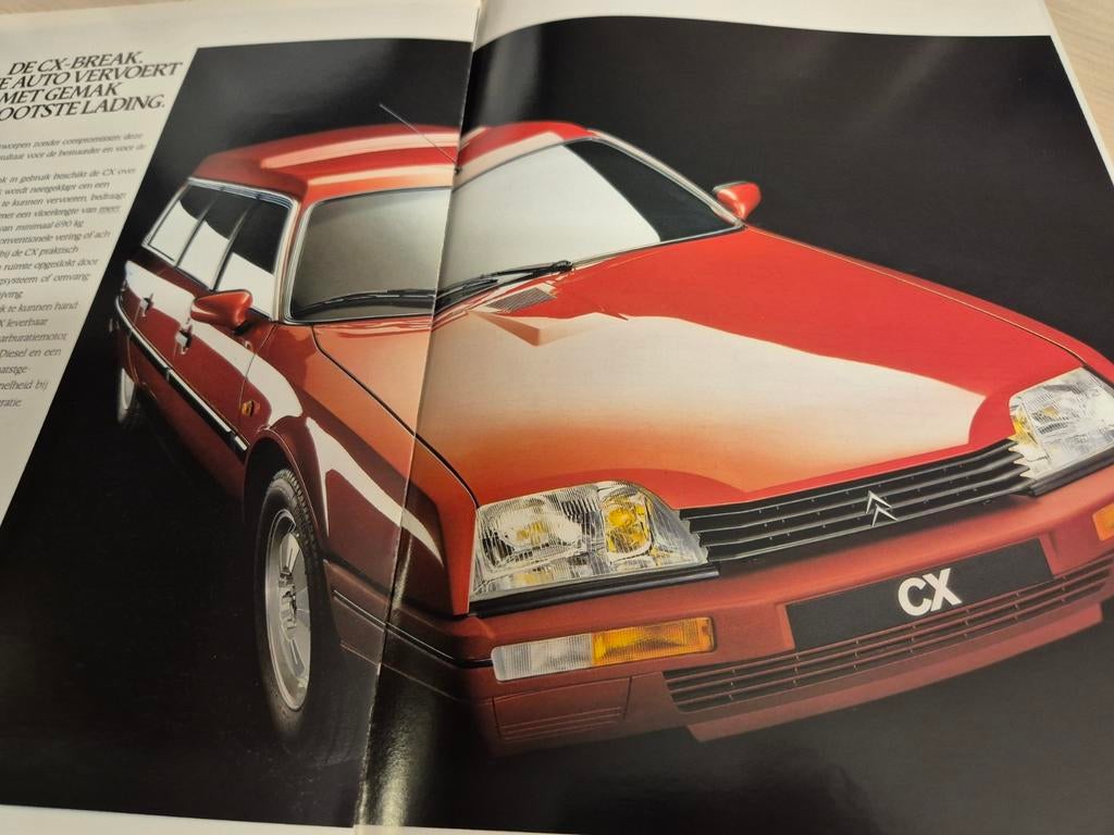 1990 laatste Citroën CX folder Citroën CX Break Nederlands, Ophalen of Verzenden, Zo goed als nieuw, Citroën