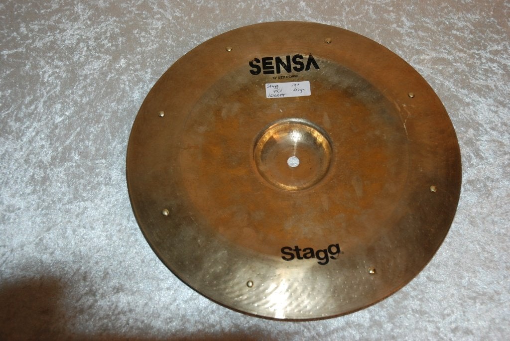 Stagg Sensa sizzle bekken 600gr 14 inch  <26261055>, Gebruikt, Stagg, ., Drums of Percussie