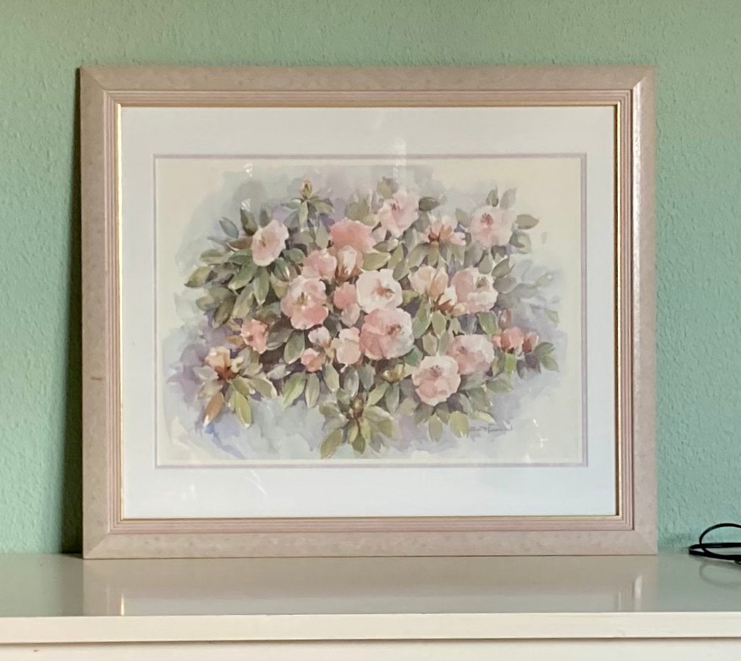 Aquarel van Bea Hazewinkel - Bloemen, Realistisch, Ingelijst, Aquarel, Papier