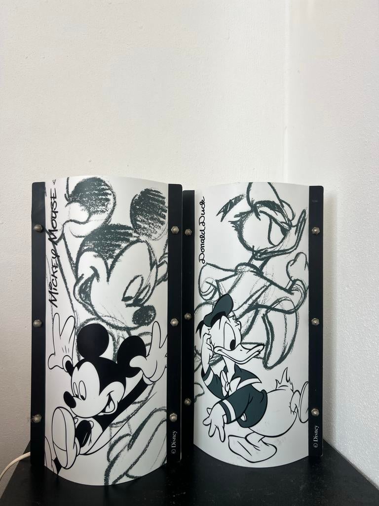 Disney Slamp Lampen: Mickey Mouse & Donald Duck Set, Huis en Inrichting, Ophalen of Verzenden, Gebruikt