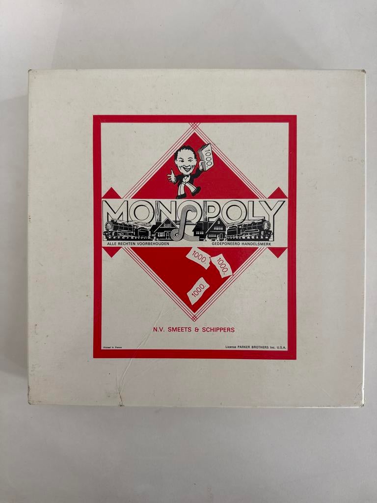 Vintage Monopoly Bordspel N.V. Smeets & Schippers, Hobby en Vrije tijd, Gezelschapsspellen | Bordspellen, Gebruikt, Drie of vier spelers