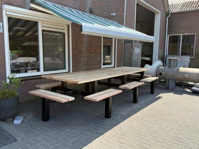 16- persoons picknicktafel, Tuin en Terras, Picknicktafels, Nieuw, Rechthoekig, Hout, Ophalen of Verzenden