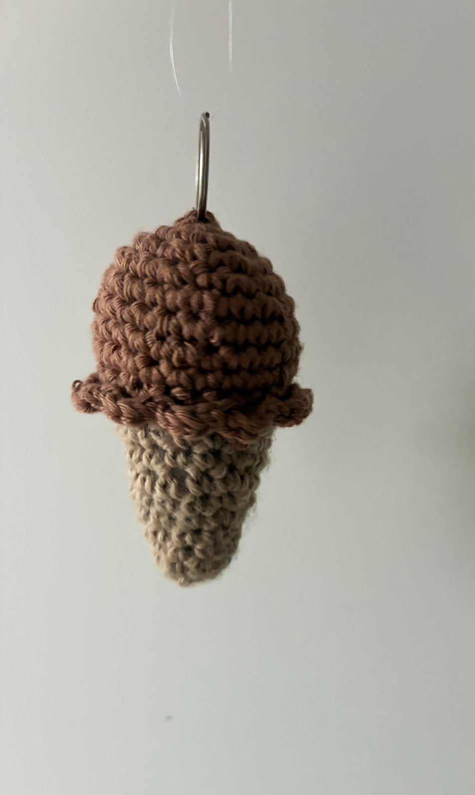 Gehaakte sleutelhanger - ijsje, Ophalen of Verzenden, Nieuw, Knuffel of Figuurtje