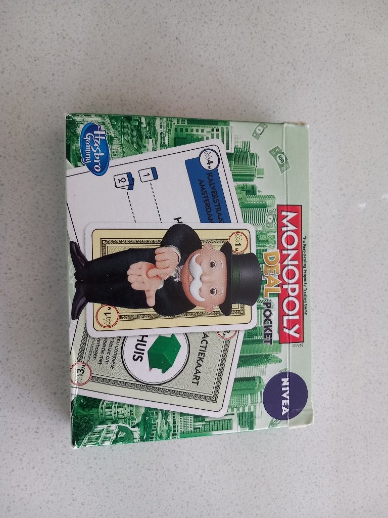 Monopoly deal pocket kaarten, Een of twee spelers, Ophalen of Verzenden, Zo goed als nieuw, Hasbro
