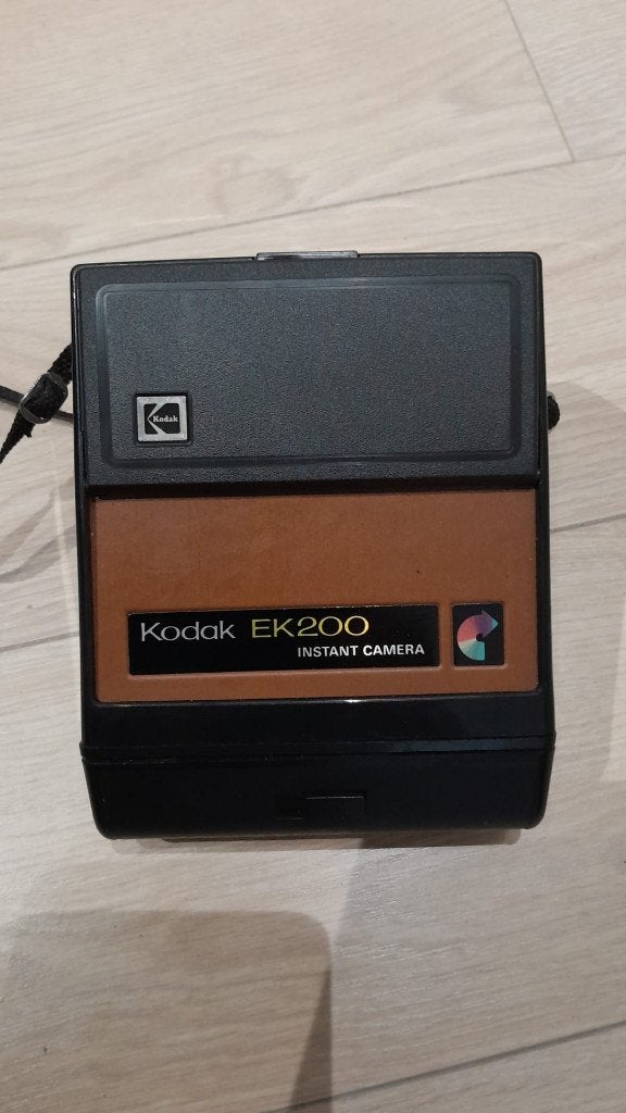 Vintage Kodak EK200 Instant Camera met tas (Jaren '70), Ophalen of Verzenden, Compact, Kodak