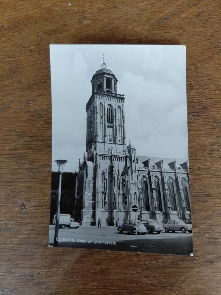 44_i. Deventer grote of Libainuskerk., Ophalen of Verzenden, 1940 tot 1960, Overijssel