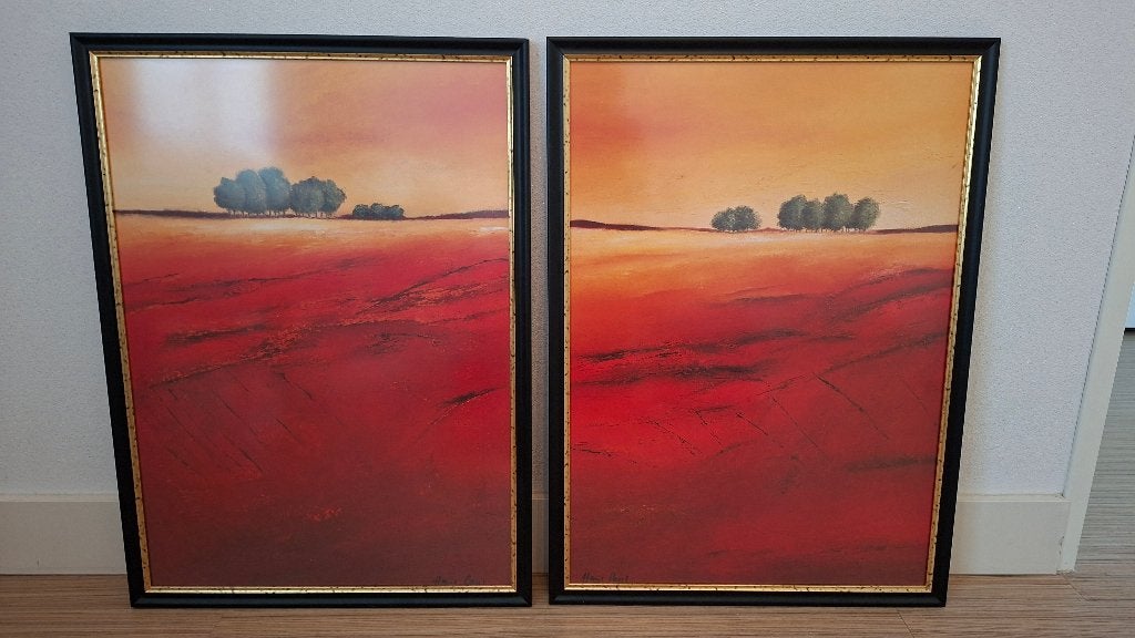 Wanddecoratie Italiaans landschap, Huis en Inrichting, Woonaccessoires | Wanddecoraties, Ophalen, Meerkleurig, Papier/karton, Decoratieobject