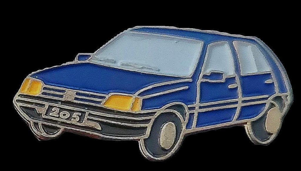 Peugeot type 205 - blauw gelakt, Verzenden, Nieuw, Transport, Speldje of Pin