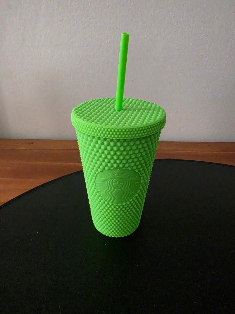 Starbucks Studded Cold Cup 473 ml – Groen – Inclusief rietje, Ophalen of Verzenden, Nieuw
