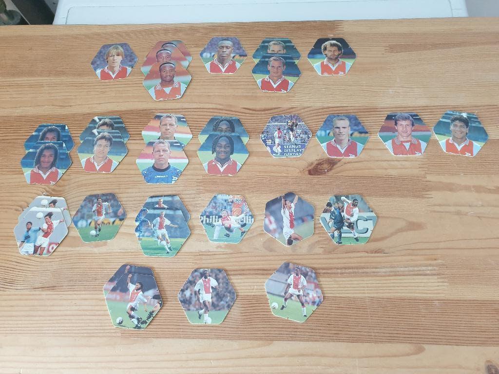 32 stuks - Super Topshots Serie 1 - Croky / Nibb-it - Ajax, Verzamelen, Flippo's, Ophalen of Verzenden, Losse flippo's