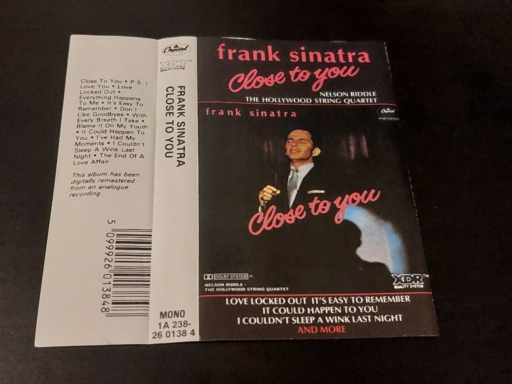 FRANK SINATRA - CLOSE TO YOU (MC), 1 bandje, Ophalen of Verzenden, Zo goed als nieuw, Origineel