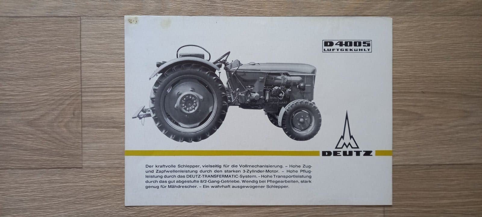 D 6: Deutz D  4005, Ophalen of Verzenden, Zo goed als nieuw