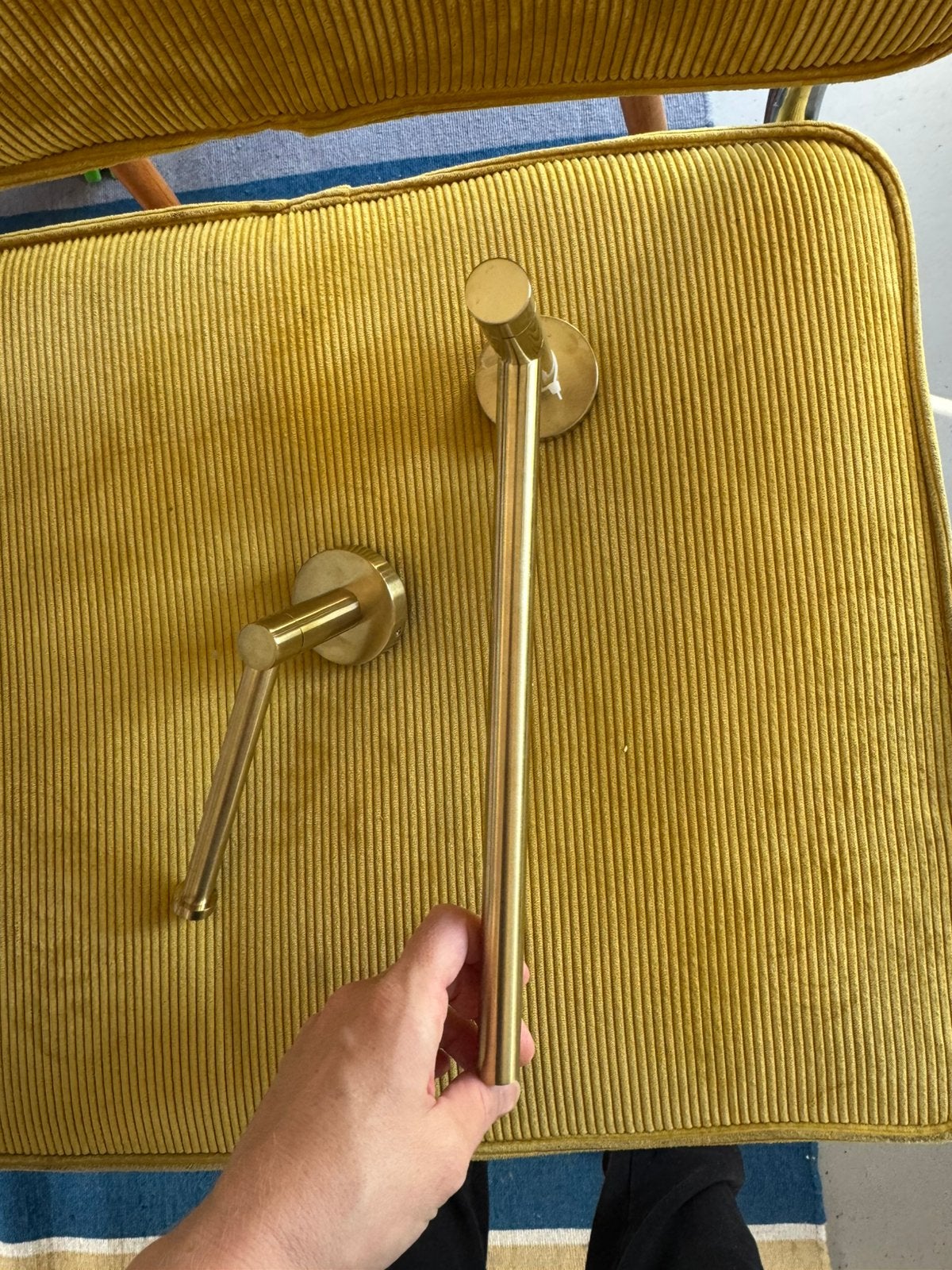 2x gouden toiletrolhouder van Haceka, Toilet-accessoire, Overige merken, Ophalen of Verzenden, Zo goed als nieuw