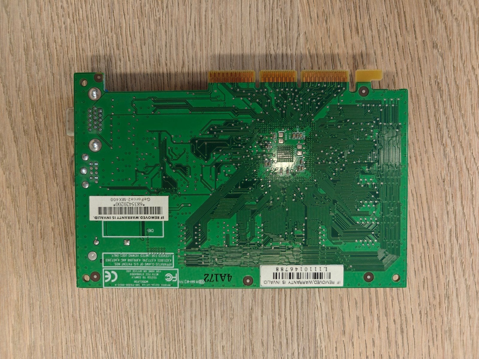 NVIDIA GeForce2 MX 200 Grafische Kaart (Vintage), Gebruikt, Overige soorten, Tv-Out, Ophalen of Verzenden