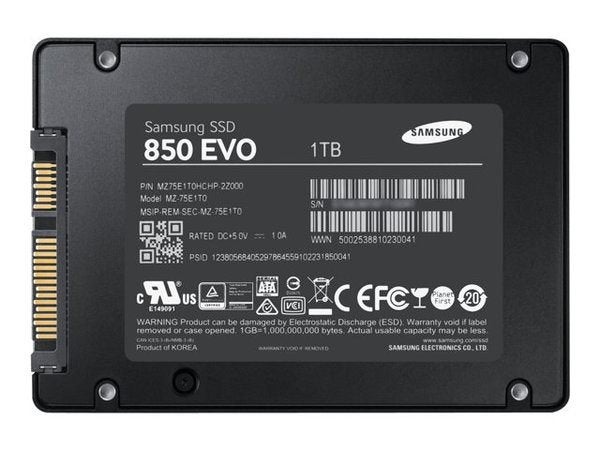 Samsung SSD 850 EVO 1TB 1.0 TB, Computers en Software, Harde schijven, Intern, Ophalen of Verzenden, Zo goed als nieuw, 1TB