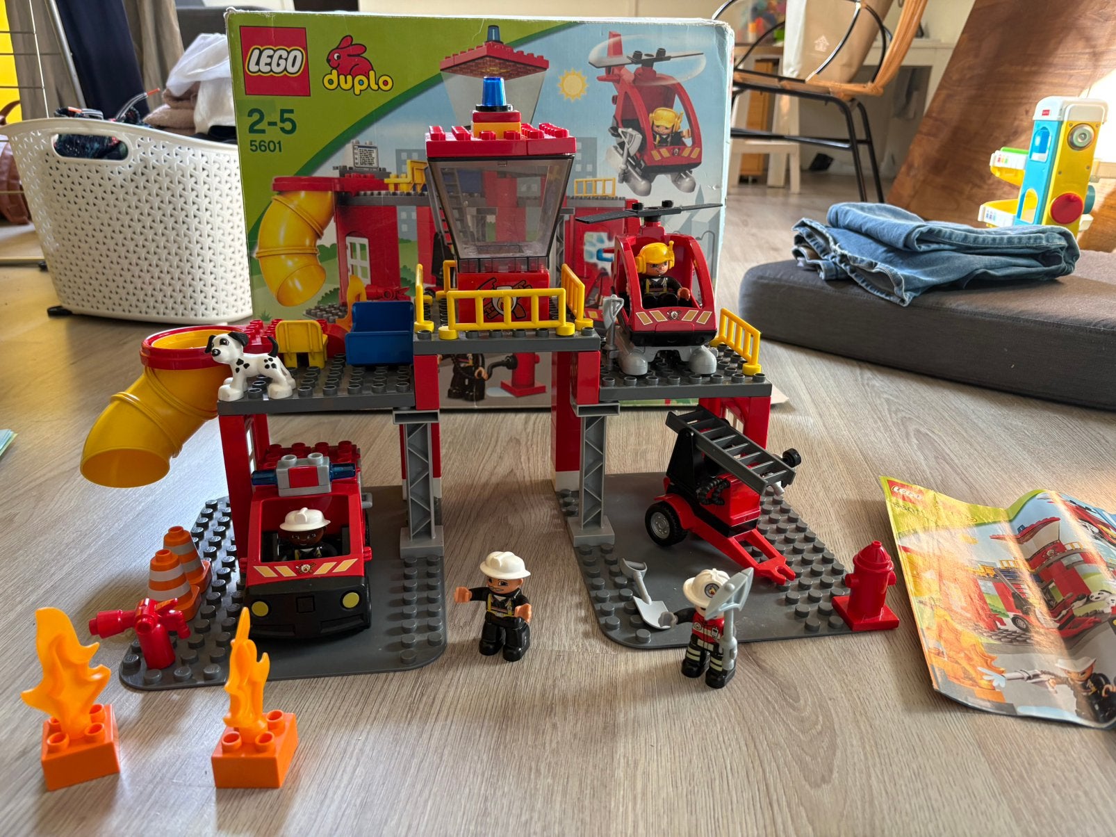 Duplo set brandweerkazerne, Ophalen, Zo goed als nieuw, Duplo
