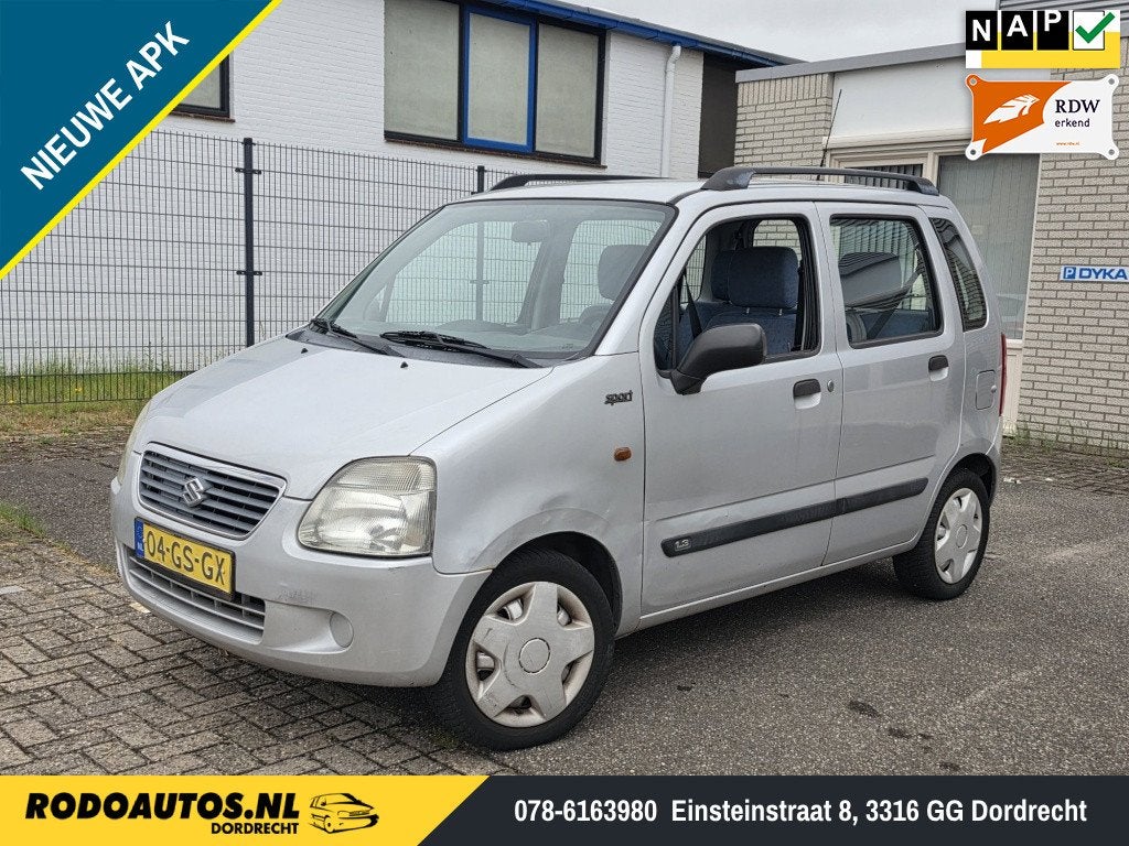Suzuki Wagon R+ 1.3 GL Elektr. Pakket Nieuwe APK ✅, Gebruikt, 4 cilinders, Origineel Nederlands, Zilver of Grijs