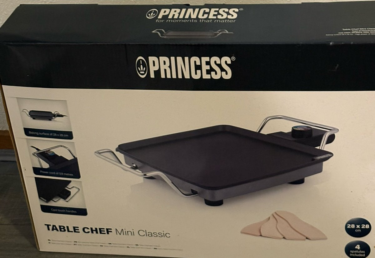 Gourmet - Princess Mini Table Chef ( Nieuw ), Ophalen of Verzenden, Nieuw, 4 t/m 7 personen