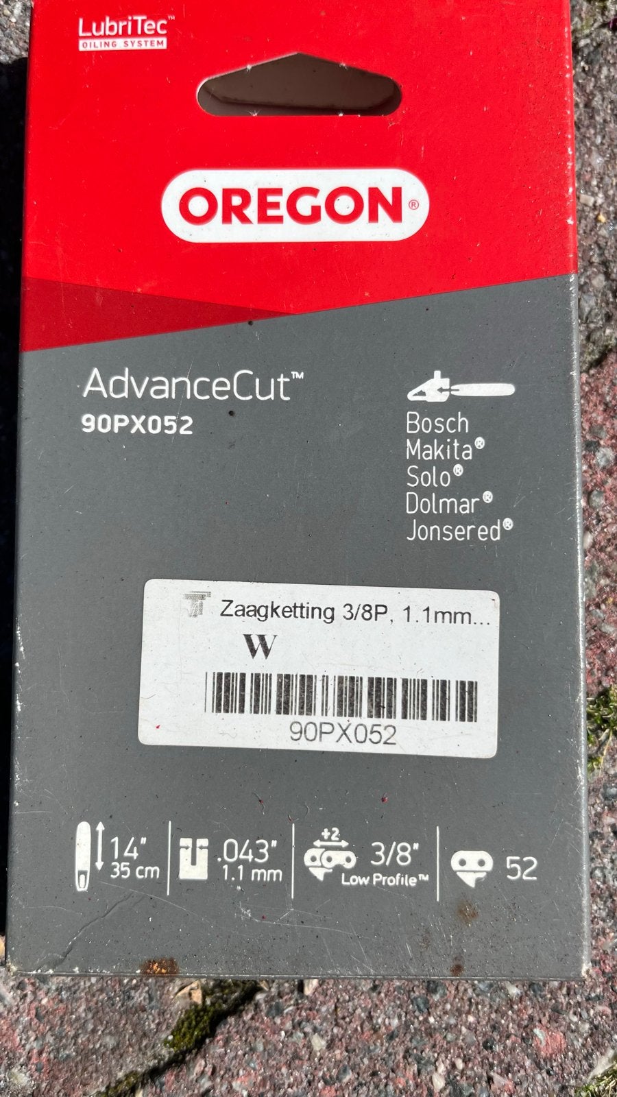 Oregon AdvanceCut Zaagketting 90PX052 - 35cm, 1.1mm, Ophalen, Kettingzaag, Nieuw, 30 tot 70 mm