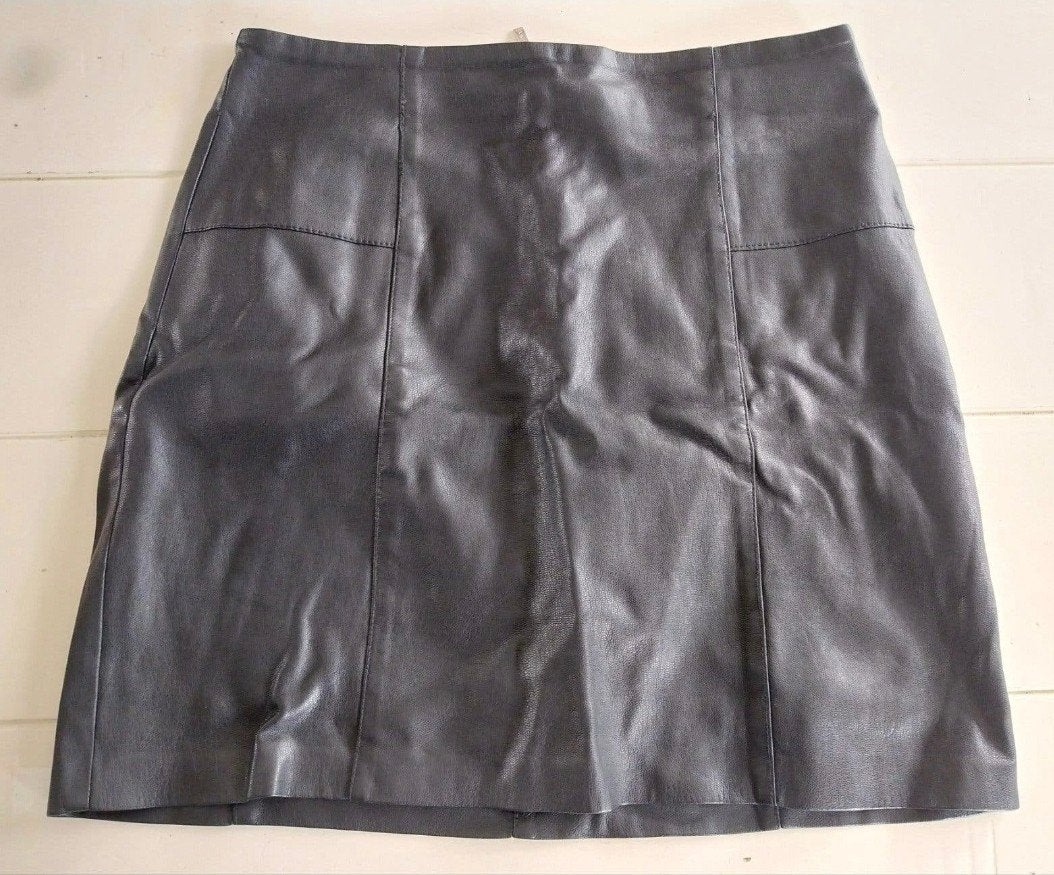 Zwart leer look rokje - Amisu - Maat 36 (S), Zwart, Ophalen of Verzenden, Zo goed als nieuw, Maat 36 (S)