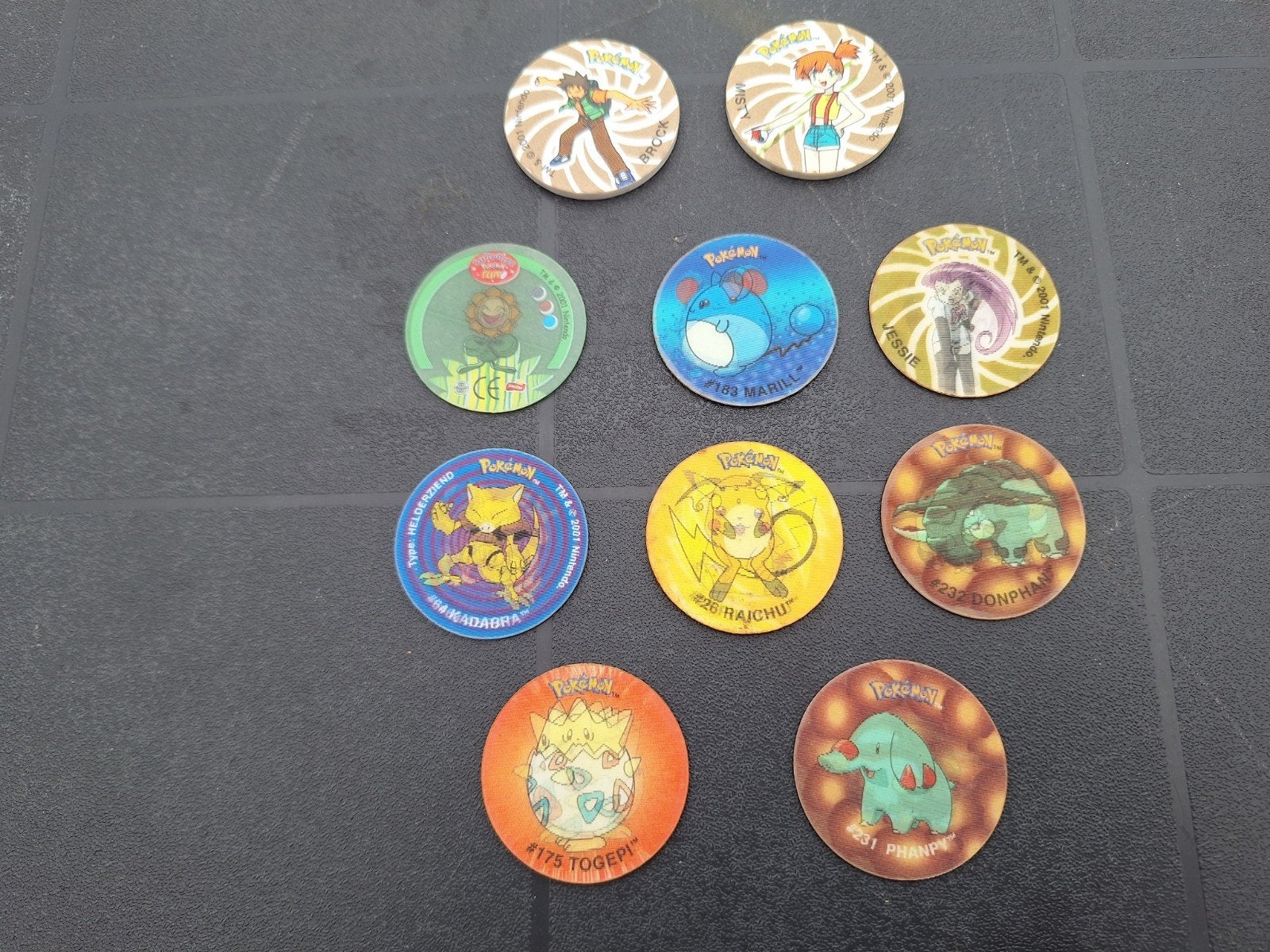 10x Pokemon flippo's., Ophalen of Verzenden, Losse flippo's
