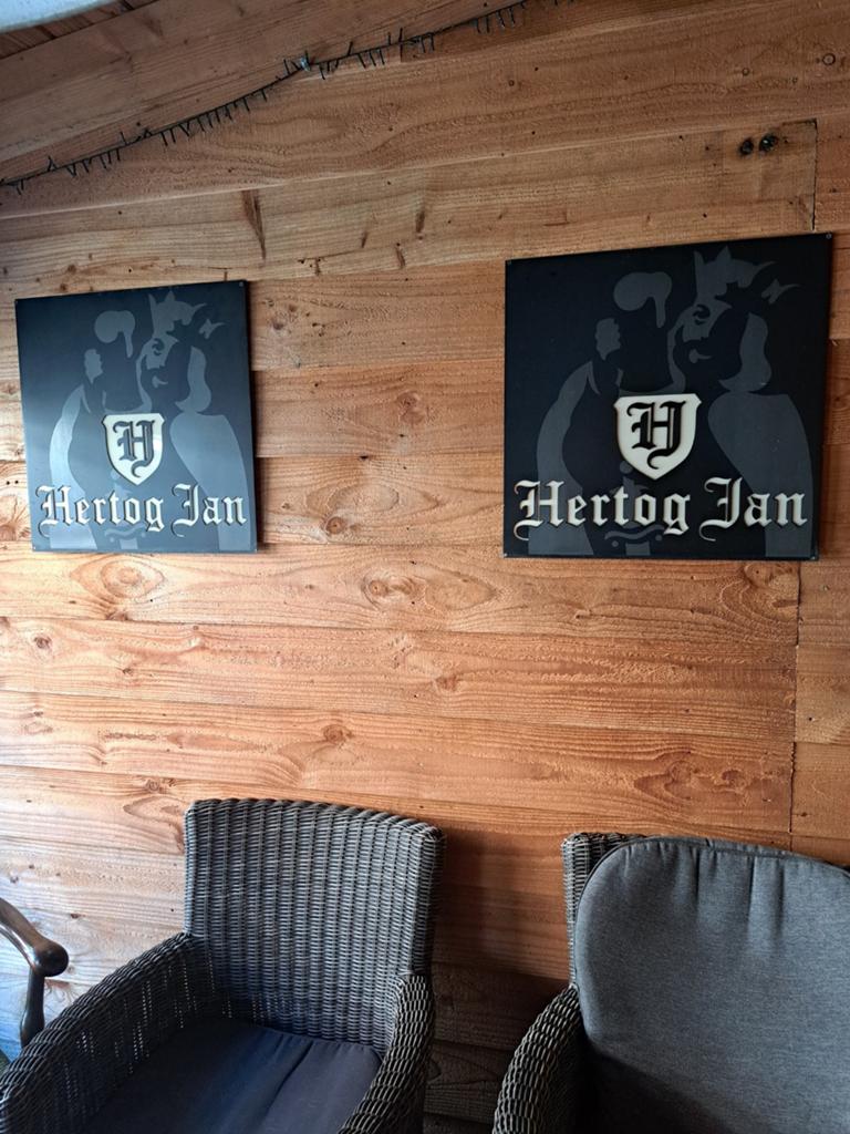 Hertogjan borden, Verzamelen, Biermerken, Ophalen, Reclamebord, Plaat of Schild, Overige merken