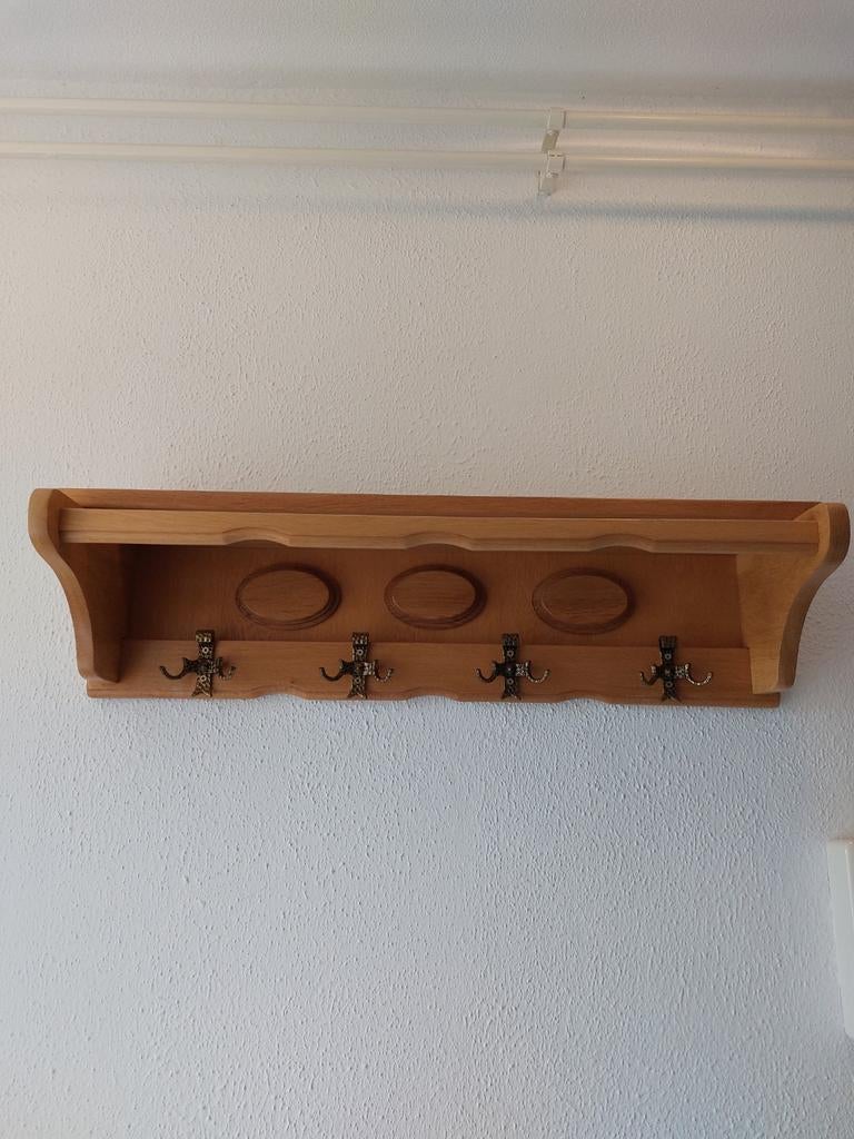 Blank eiken kapstok, Gebruikt, Minder dan 100 cm, Hout, Ophalen