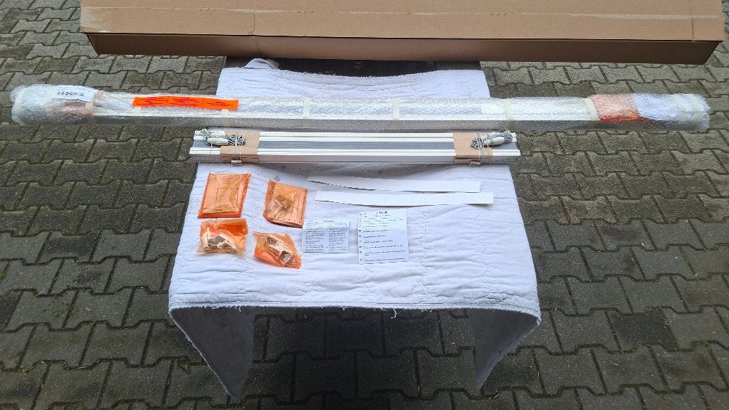 2x plisse gordijnen Beige / Creme kleur. NIEUW!, Ophalen, ,, Nieuw, ,
