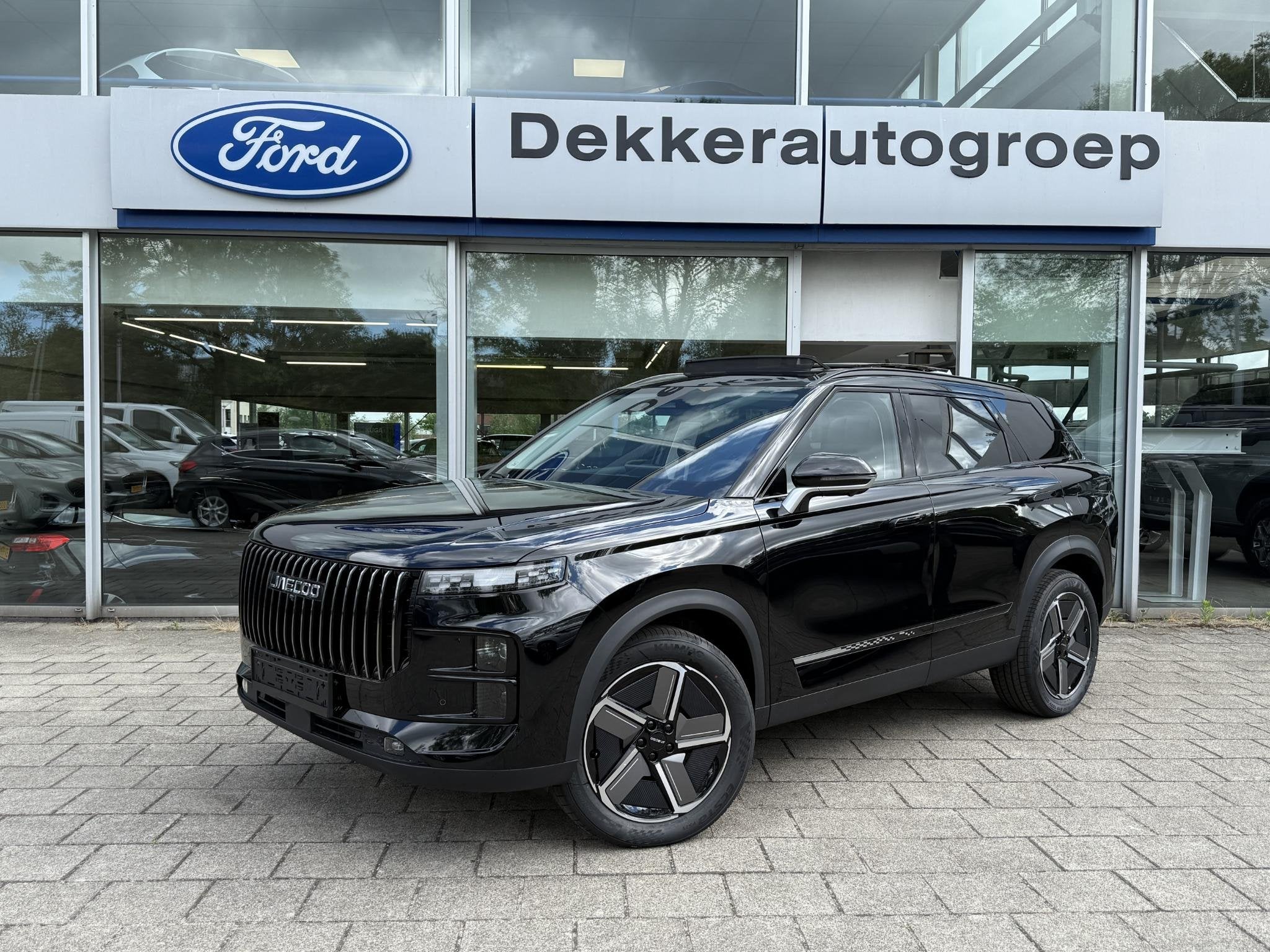 Jaecoo 7 PHEV Exclusive, Auto's, Stof, Zwart, 4 cilinders, Zwart