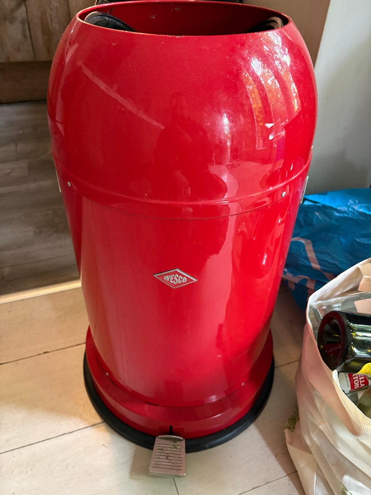 Wesco petalbin, Ophalen, Gebruikt, Met pedaal, 40 liter of meer