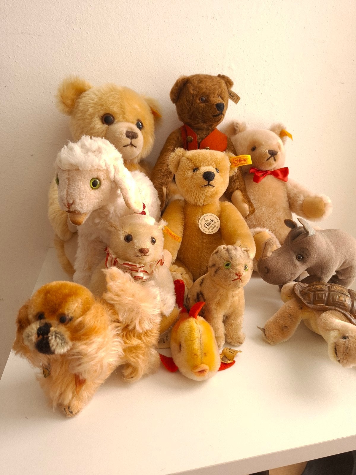 Steiff verzameling - Diverse Dieren en Teddyberen, Ophalen of Verzenden, Zo goed als nieuw, Overige merken