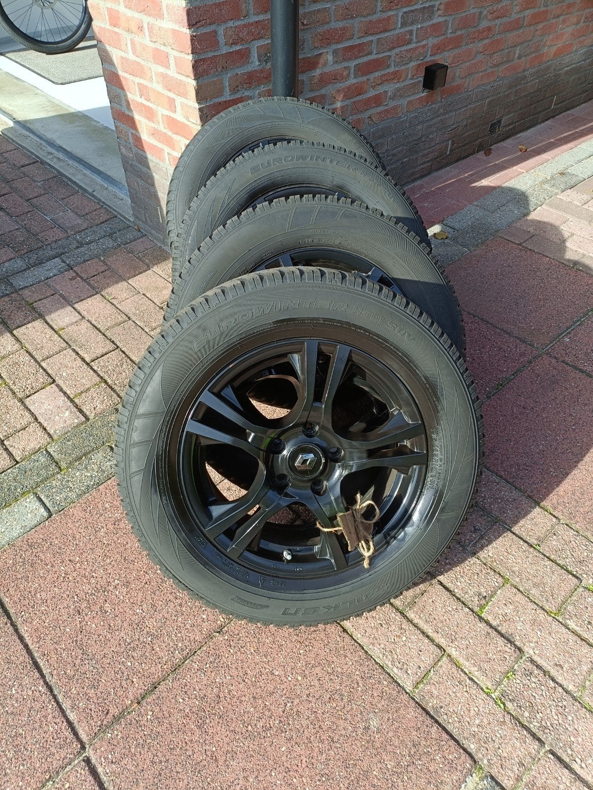 Renault Kadjar 16 inch Zwarte Aluminium Velgen met Banden, Ophalen