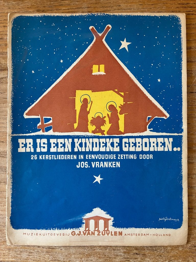 Vintage muziekboekje - 26 kerstliederen door Jos Vranken, Zang, Gebruikt, Overige genres, Ophalen of Verzenden