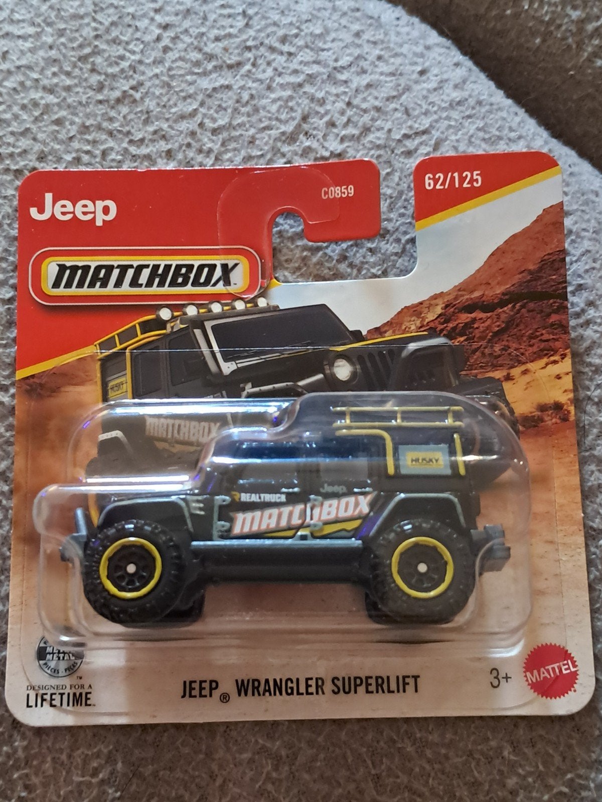 Matchbox Jeep Wrangler Superlift nieuw in verpakking, Ophalen of Verzenden, Nieuw, Auto