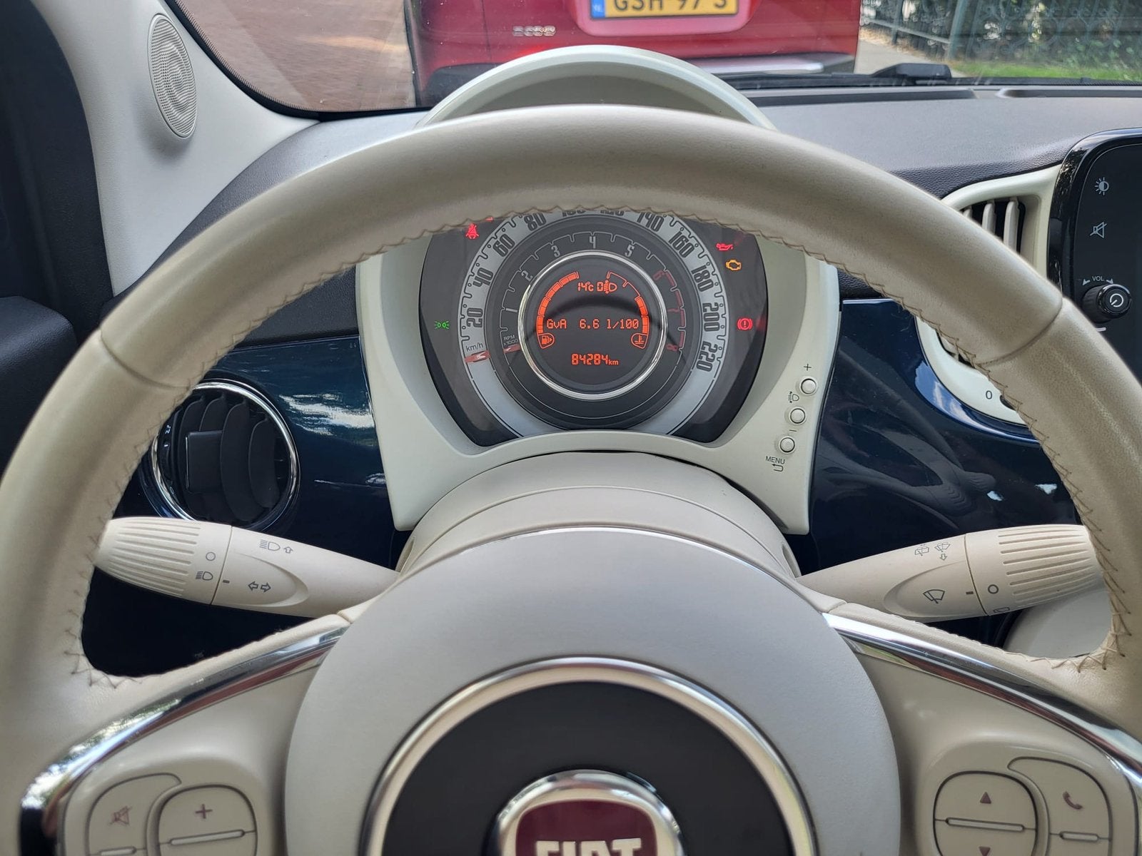 Fiat 500 1.2 69pk 2019 Blauw, Voorwielaandrijving, 1242 cc, 4 cilinders, Handgeschakeld