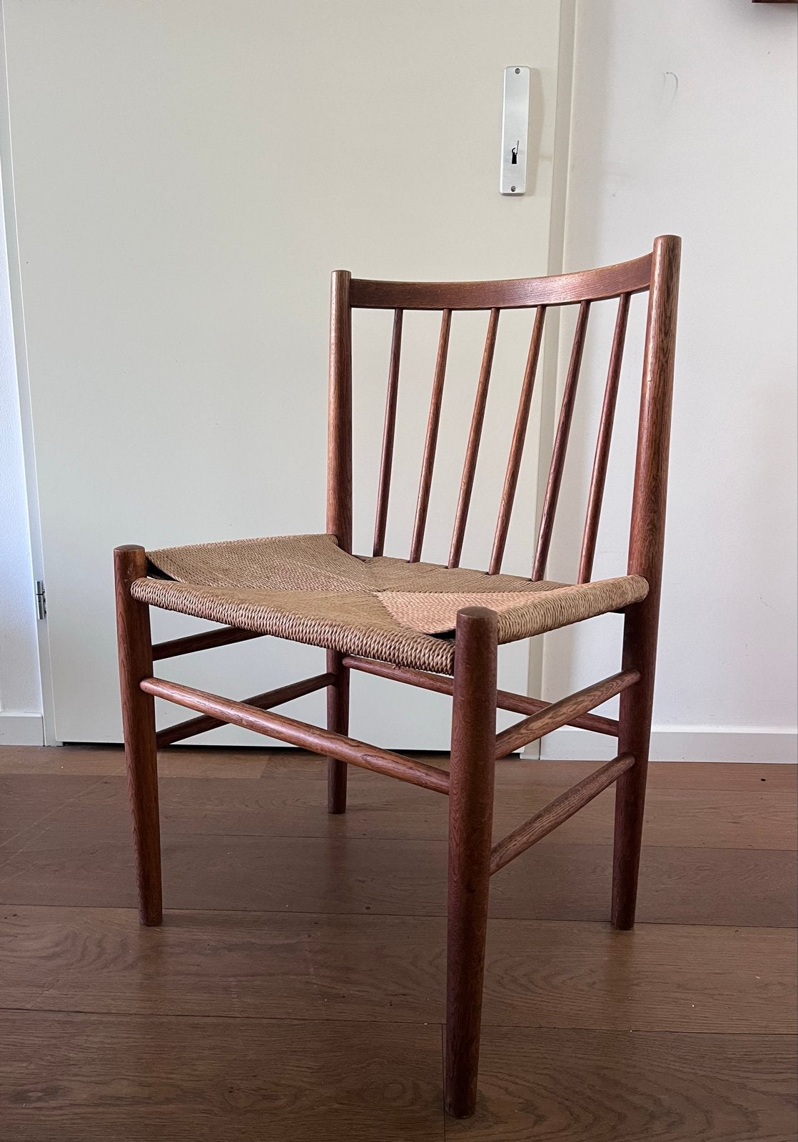 Set van 4 vintage stoelen door  Jørgen Bækmark, 1965, Ophalen, Gebruikt, Bruin, Hout