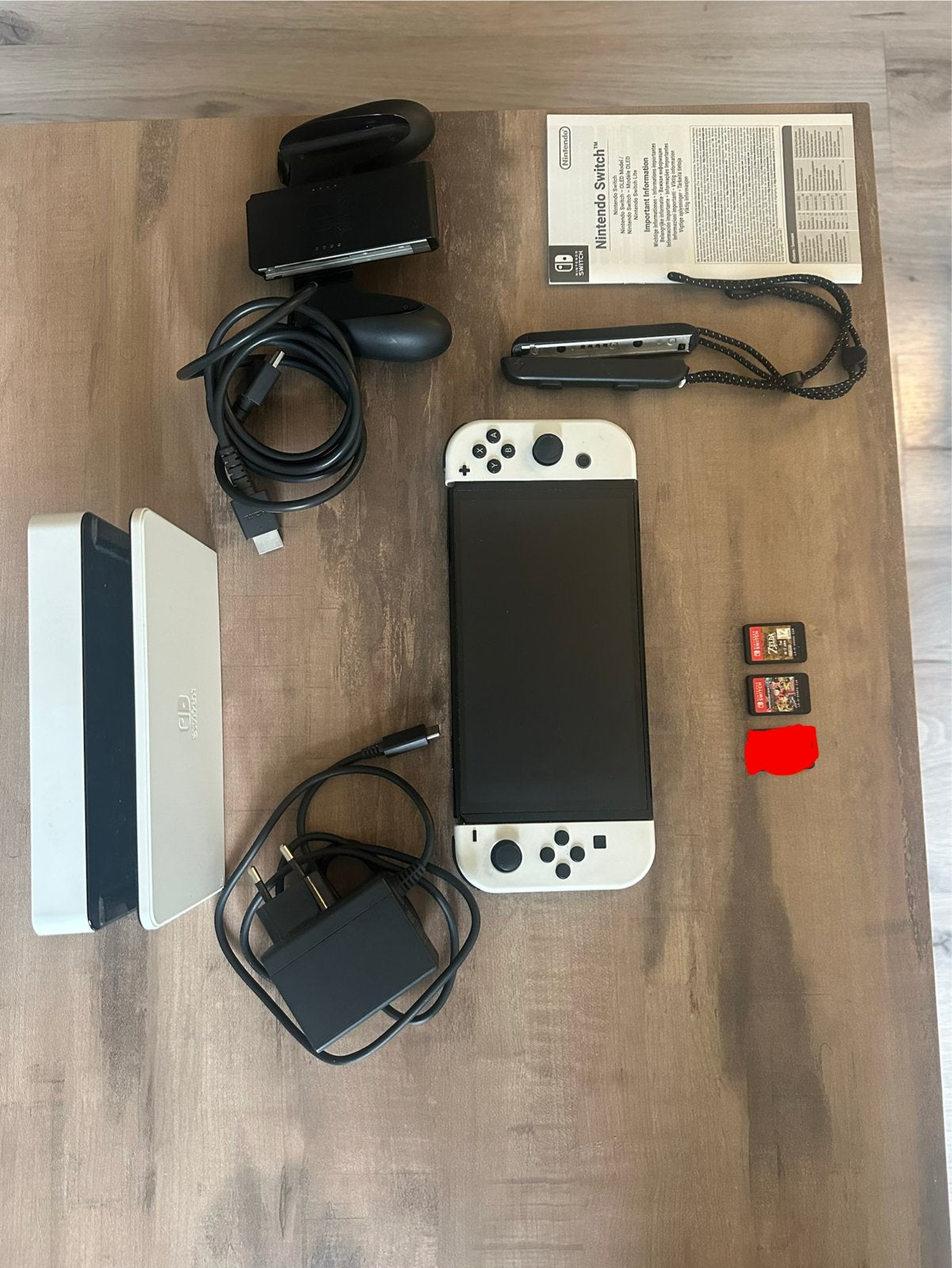 Nintendo Switch OLED - Zo goed als nieuw, Switch OLED, Met games, Met 2 controllers, Ophalen of Verzenden
