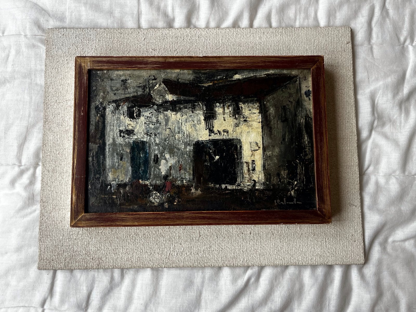 Origineel Schilderij Jan Rijlaarsdam “Bar”, Ophalen of Verzenden