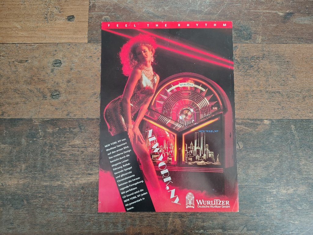 Flyer: Wurlitzer New York/ CD / jukebox (1991), Verzenden, Gebruikt, 1950 tot 1960, Seeburg