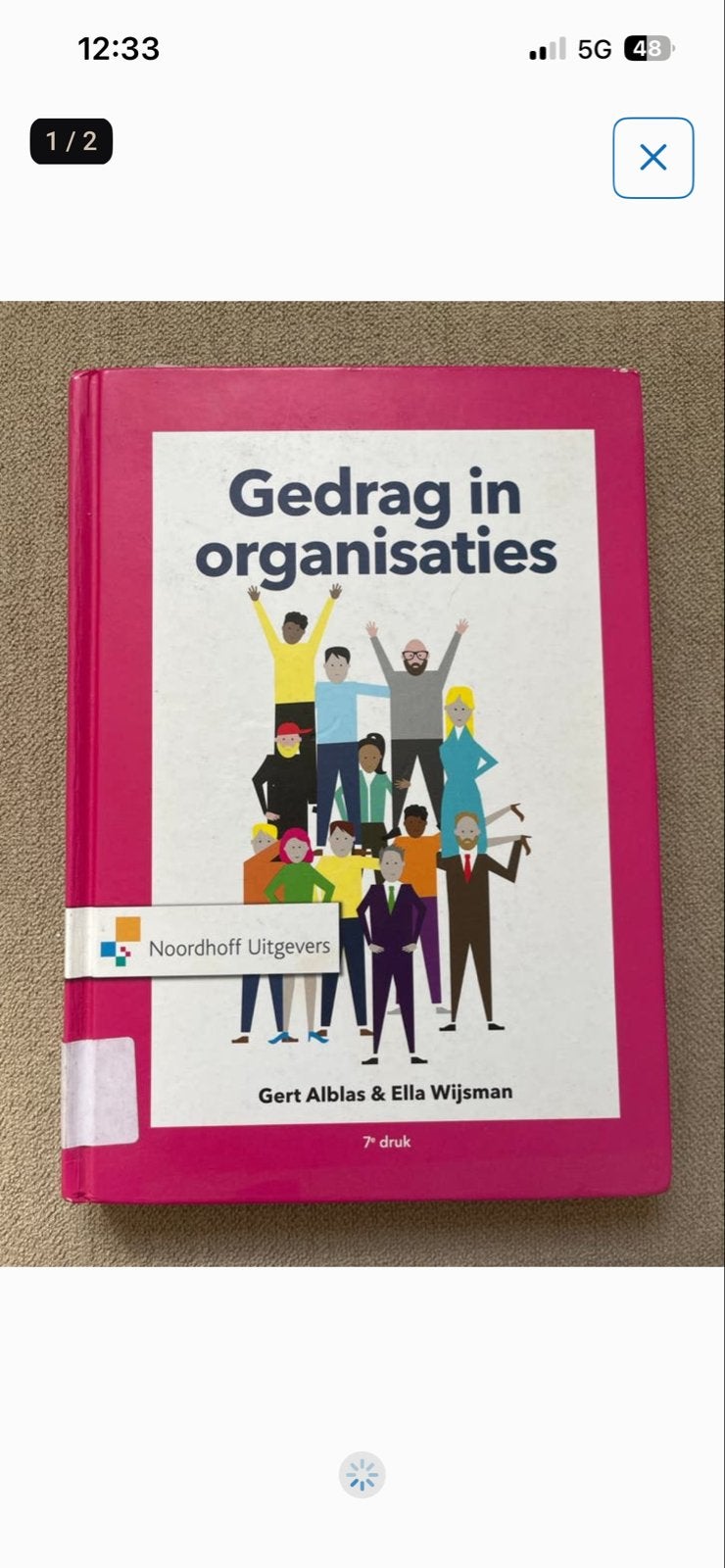 Gedrag in organisaties - Gert Alblas & Ella Wijsman, Ophalen of Verzenden, Gamma, Zo goed als nieuw, HBO